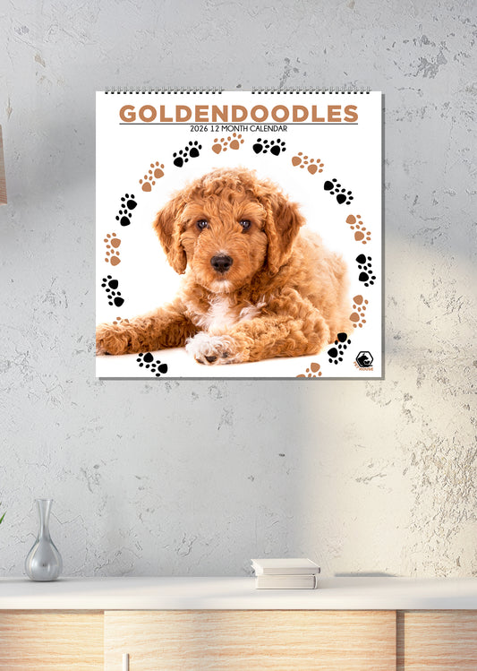 Goldendoodles - Square Calendar 2026
