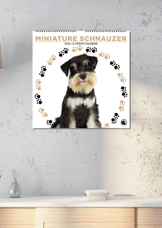 Miniature Schnauzer - Square Calendar 2026