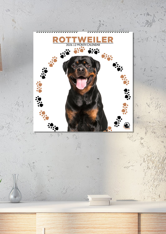 Rottweiler - Square Calendar 2026