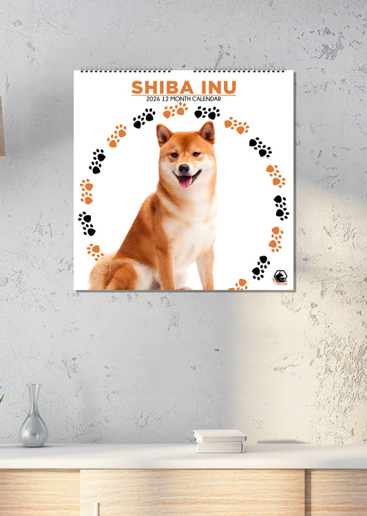 Shiba Inu - Square Calendar 2026