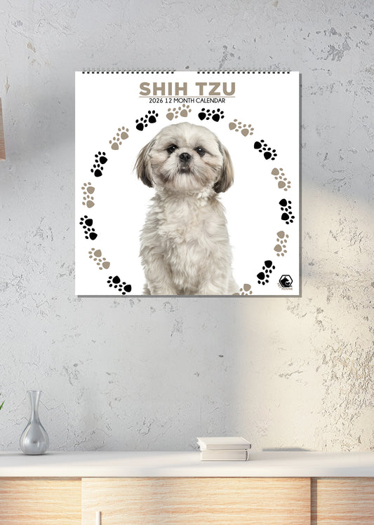 Shih Tzu - Square Calendar 2026