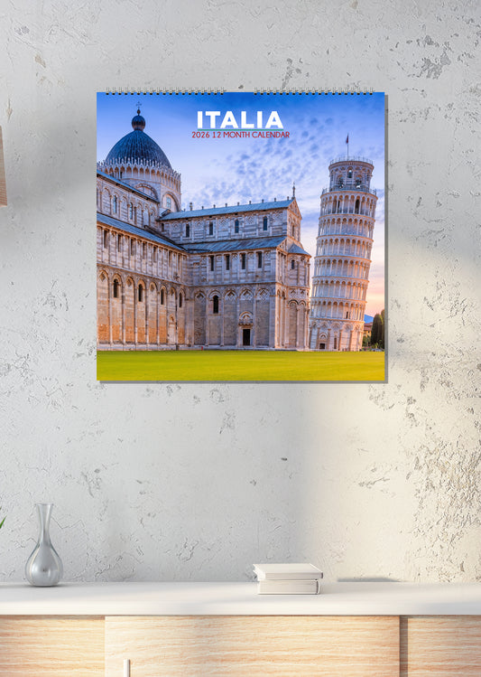Italia - Square Calendar 2026