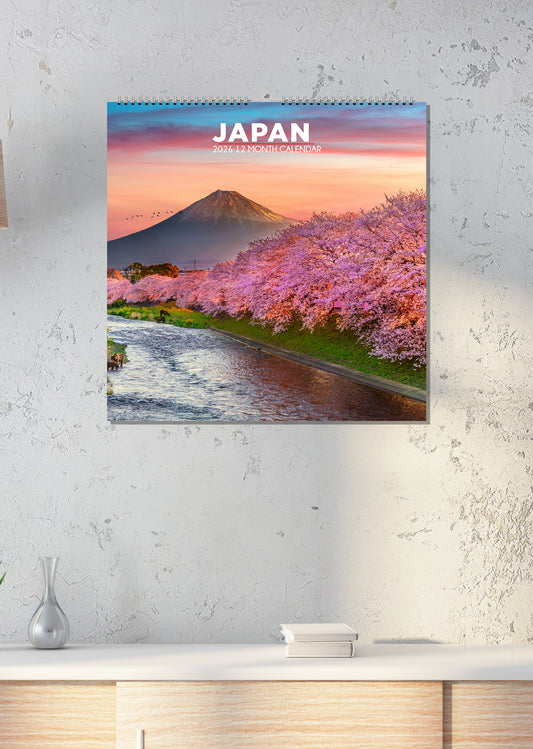 Japan - Square Calendar 2026