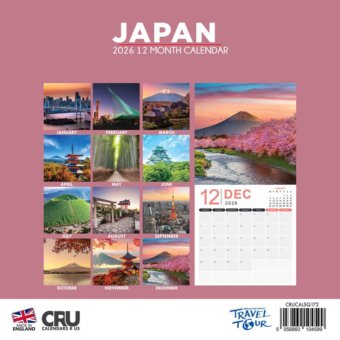 Japan - Square Calendar 2026