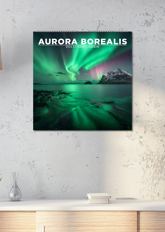 Aurora Borealis - Square Calendar 2026
