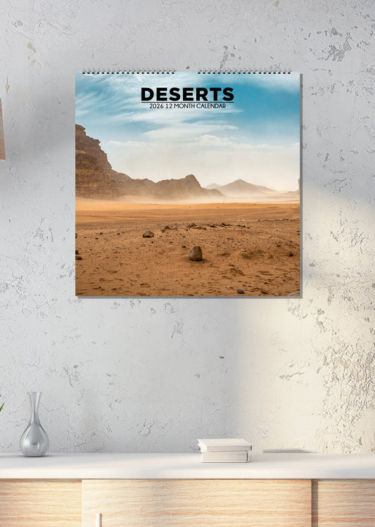Deserts - Square Calendar 2026