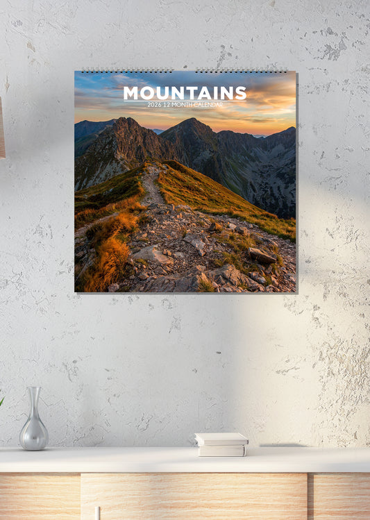 Mountains - Square Calendar 2026