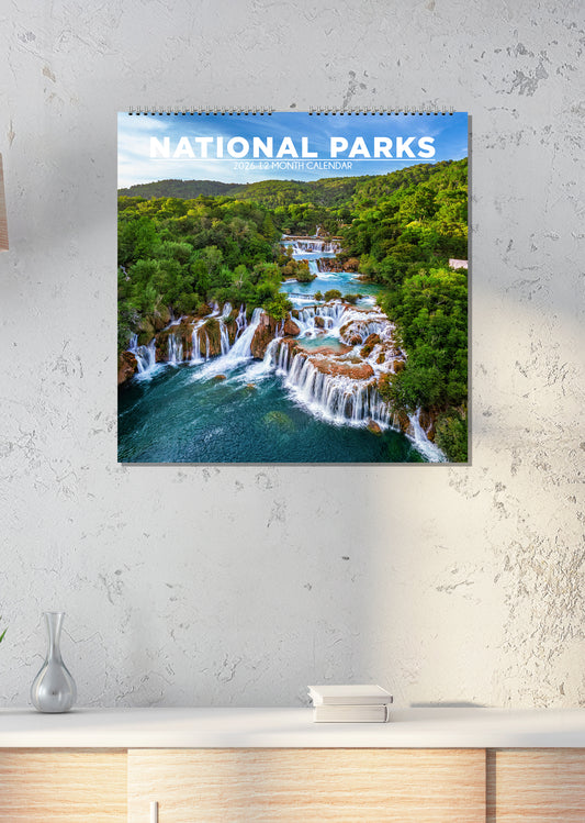 National Parks - Square Calendar 2026