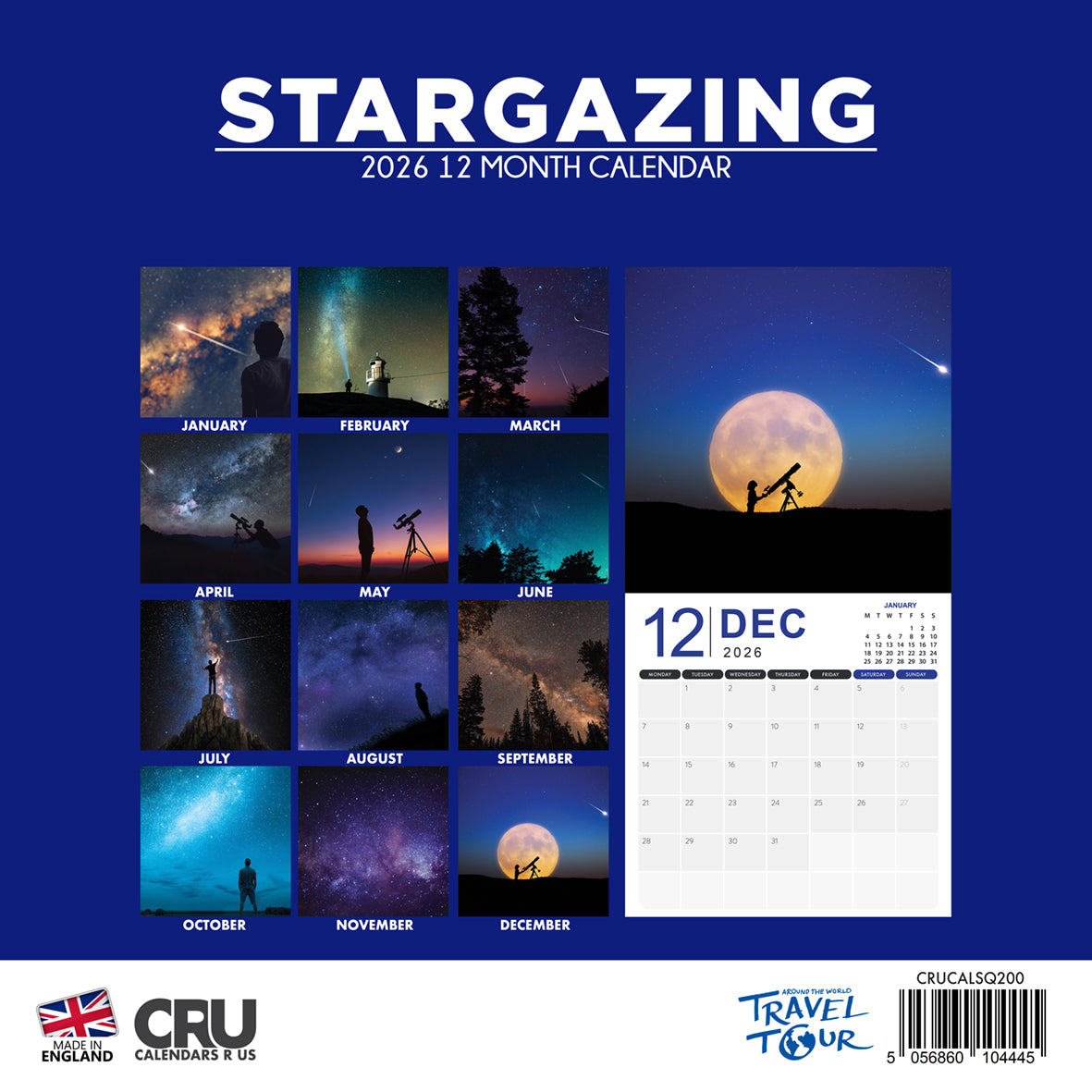 Stargazing - Square Calendar 2026