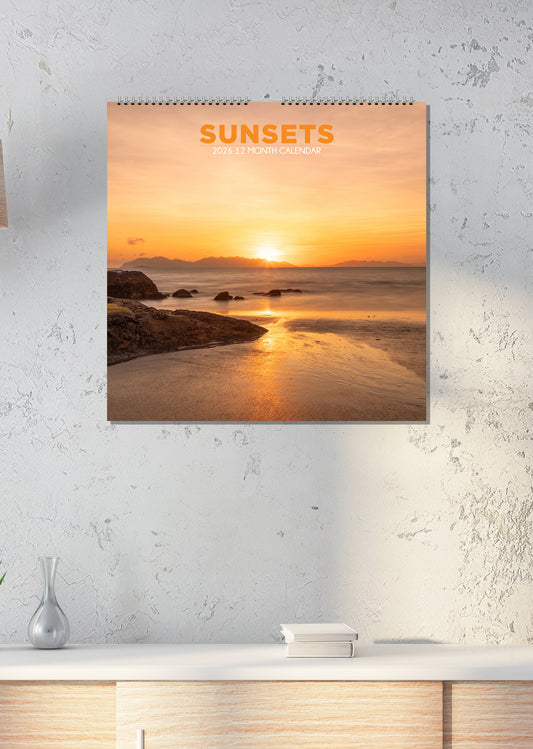 Sunsets - Square Calendar 2026