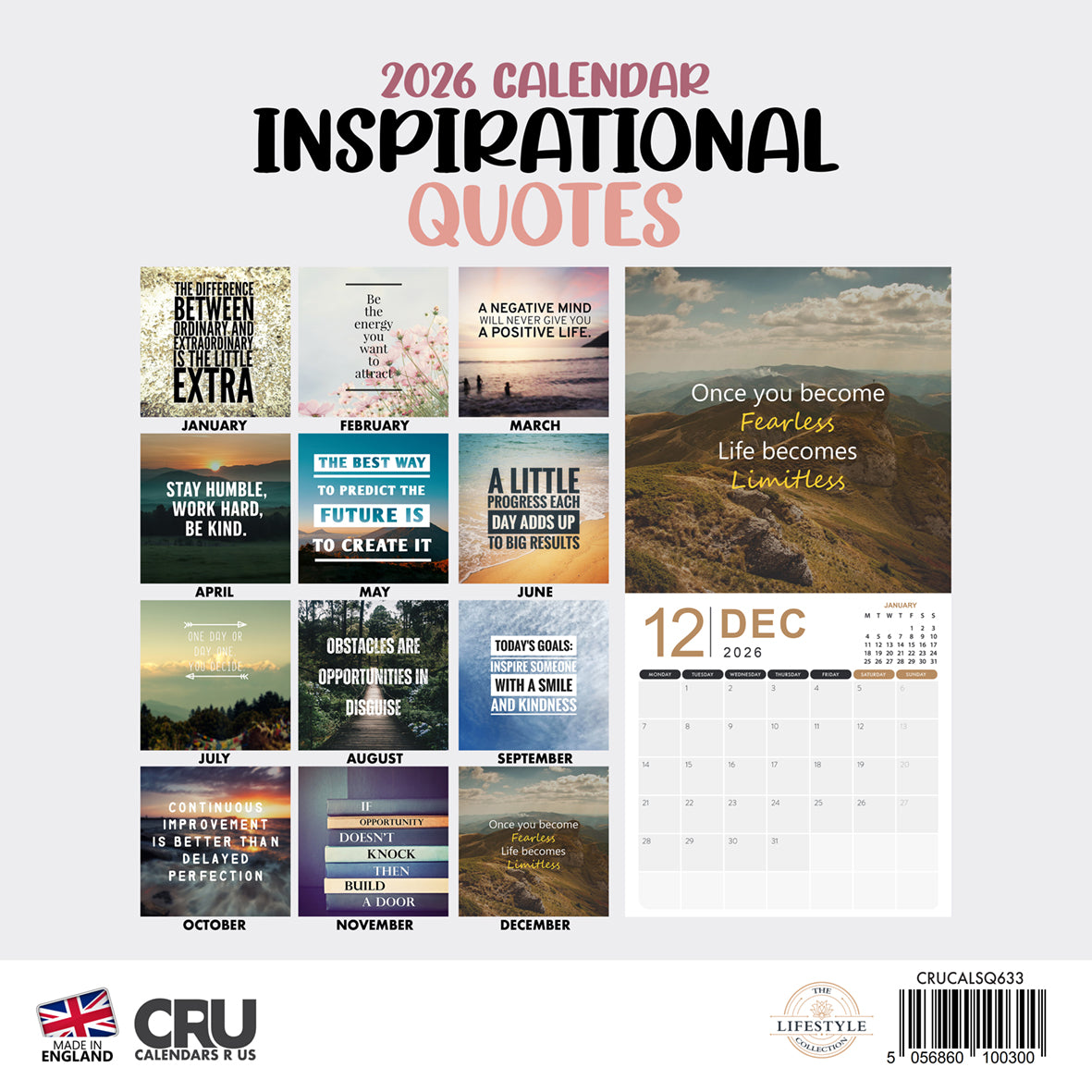 Inspirational Quotes - Calendar 2026