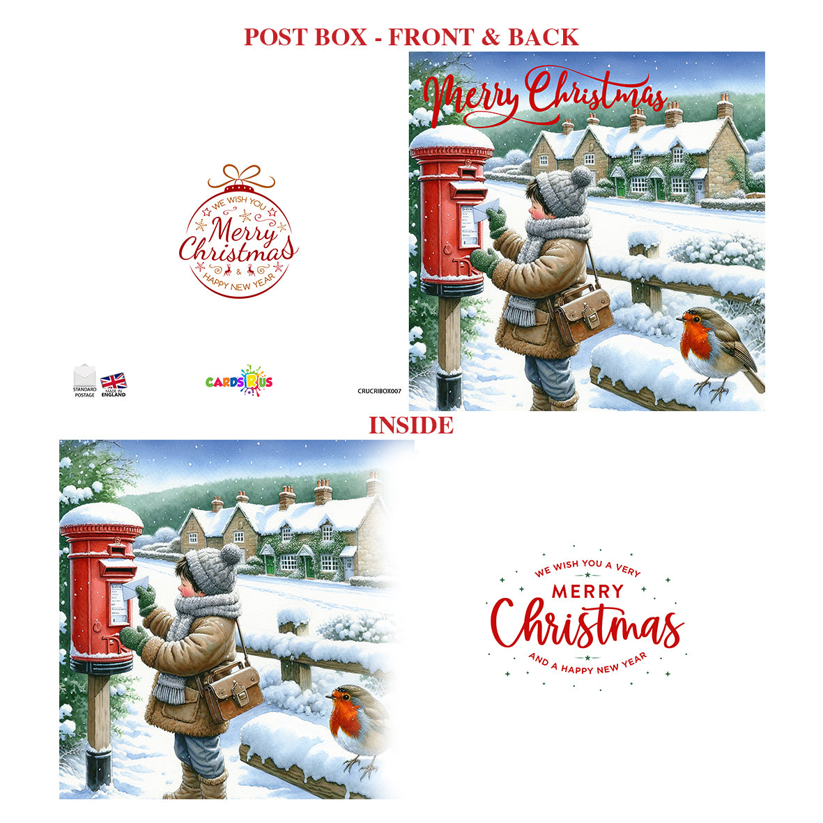 Christmas Cards Post Box Multipack