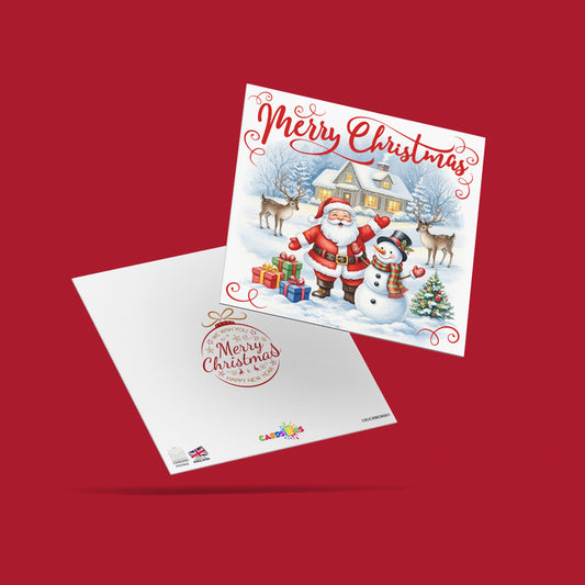 Christmas Cards Vintage Santa Multipack