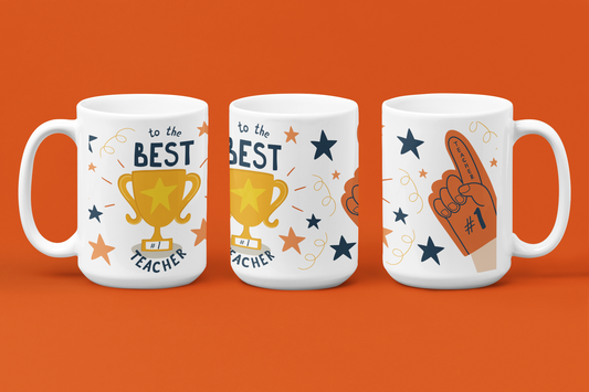 Best Teacher Trophy - Mugs Matter