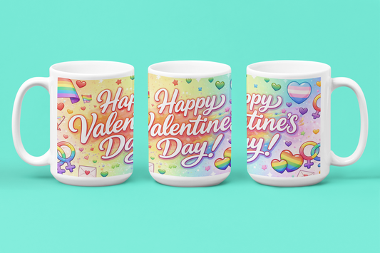 Happy Valentine's Day LGBTQ+ Mug