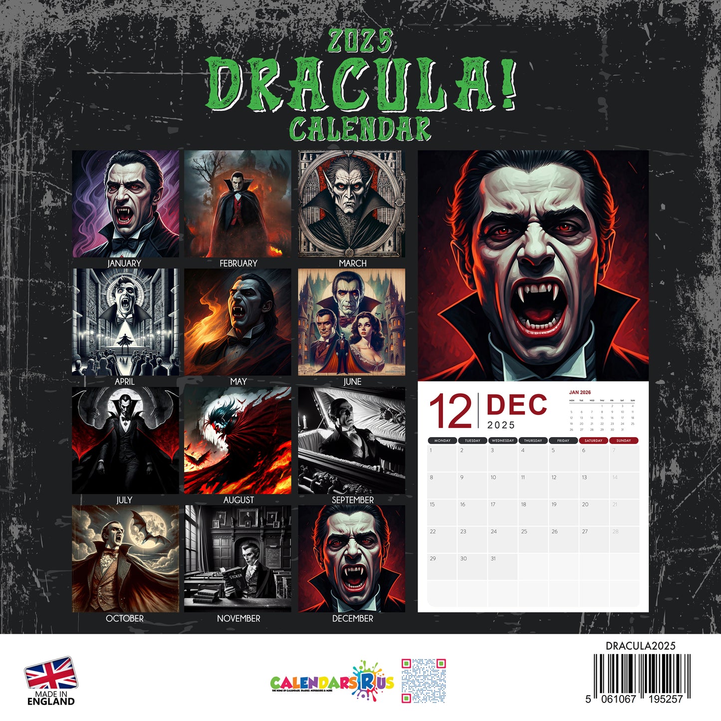 Dracula Calendar 2025