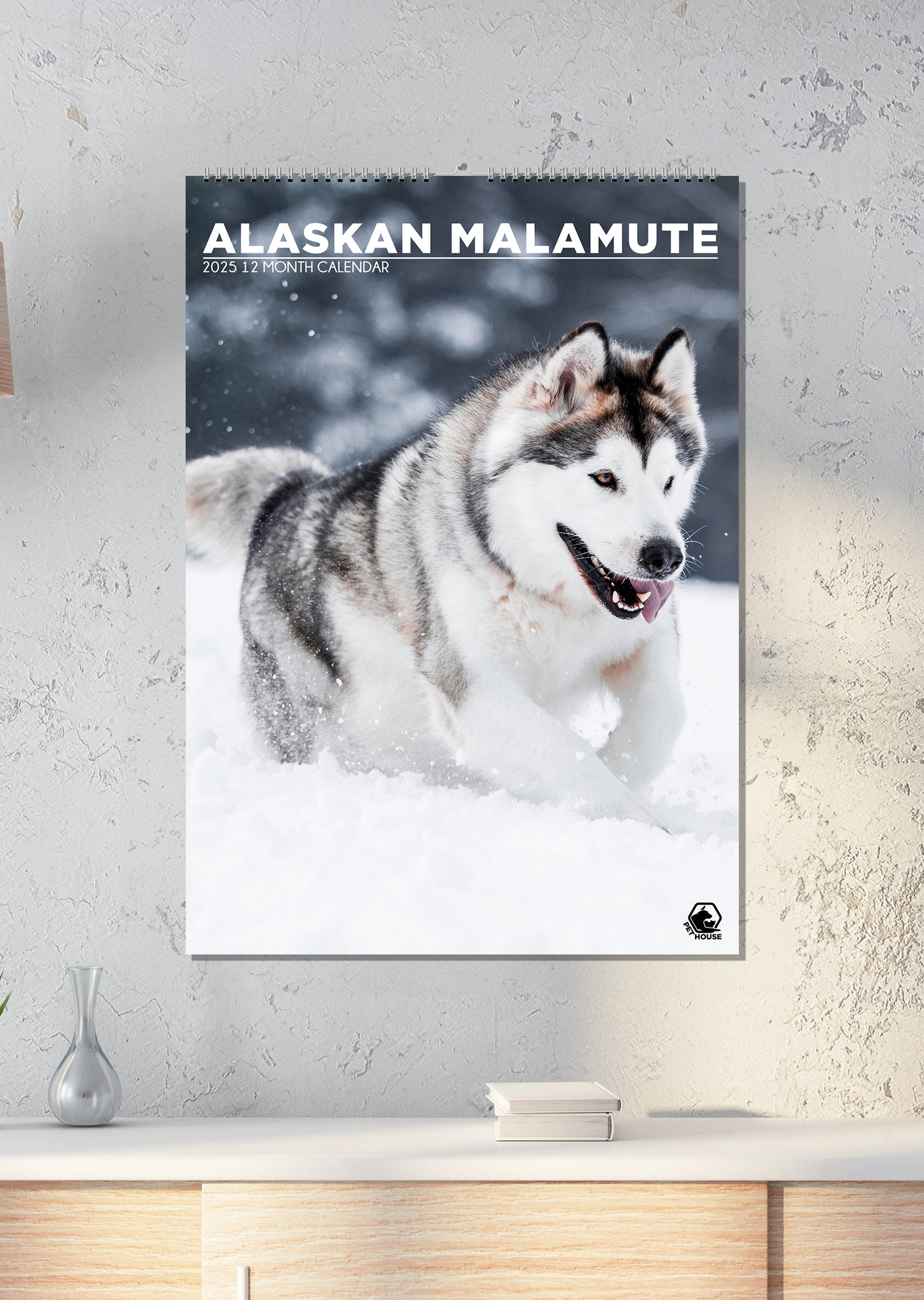 Alaskan Malamute Calendar 2025