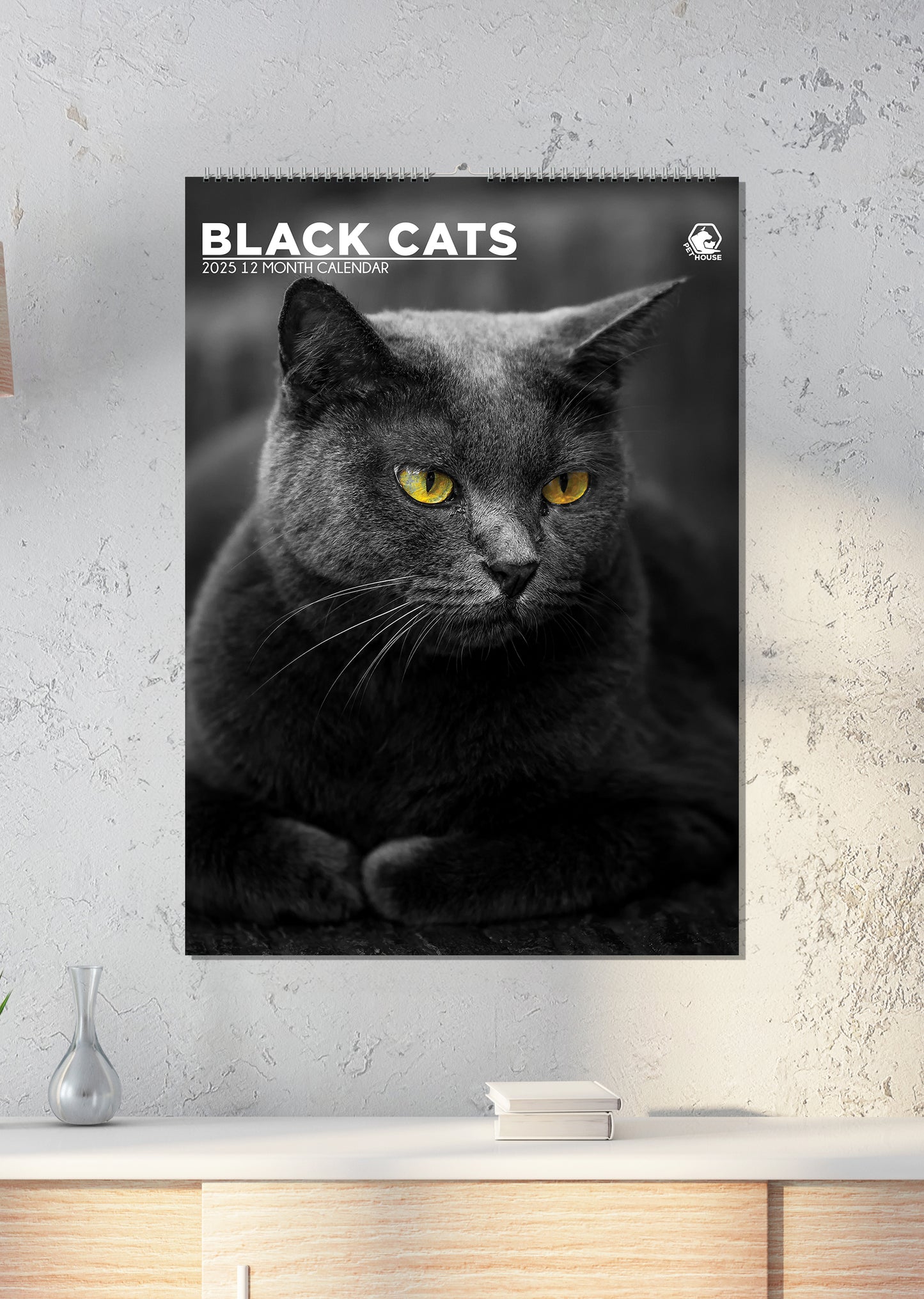 Black Cats Calendar 2025