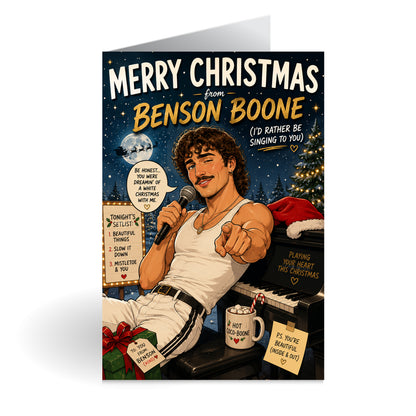 Benson Boone Novelty Christmas Card