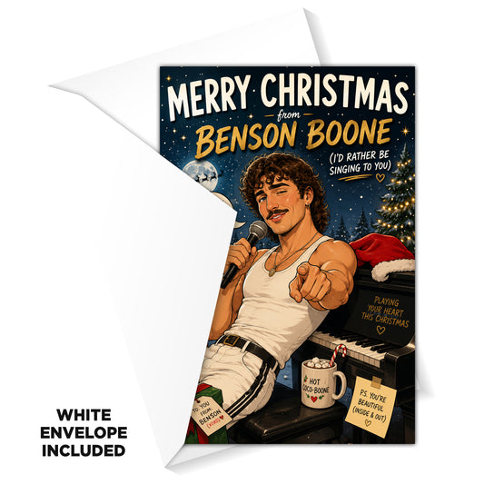 Benson Boone Novelty Christmas Card