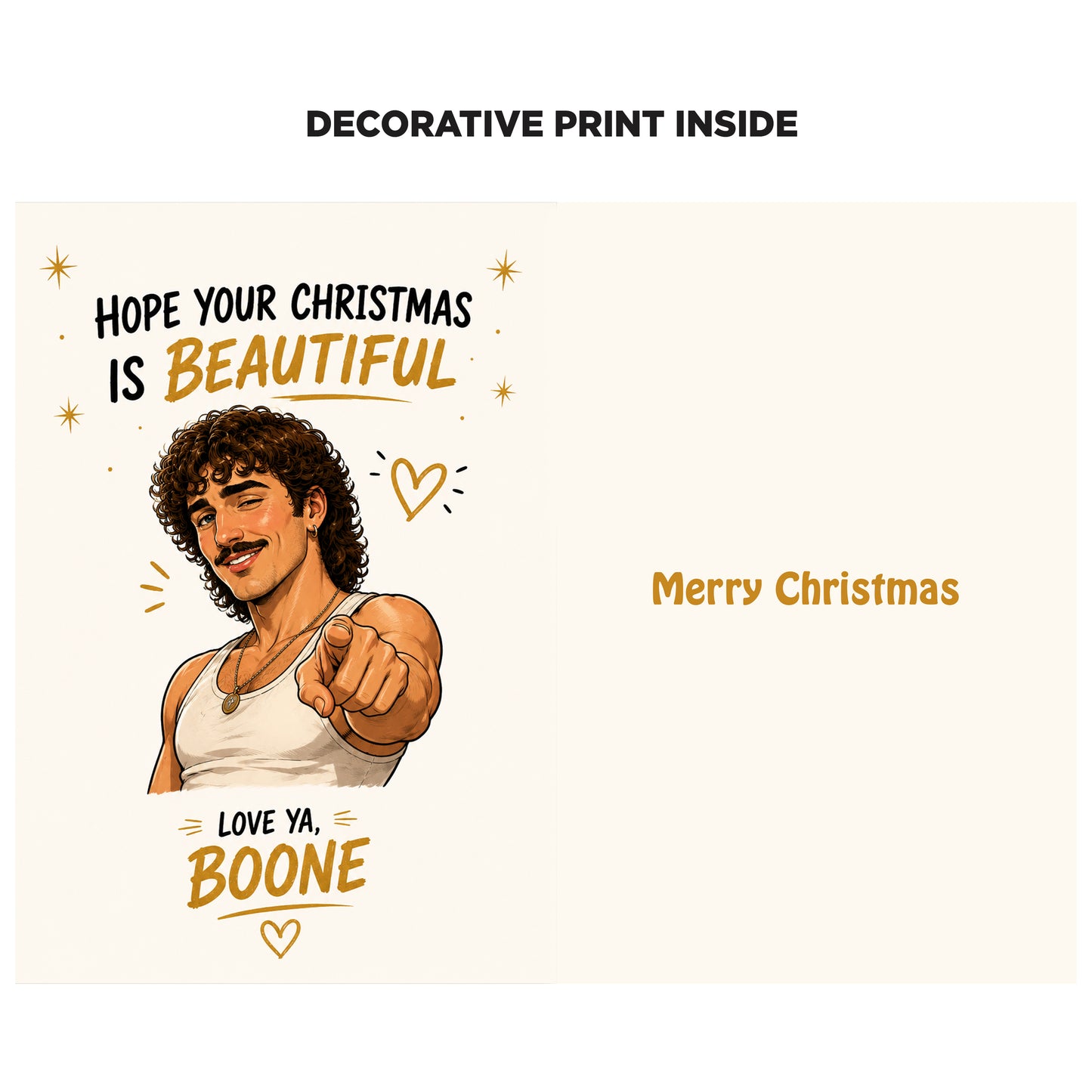 Benson Boone Novelty Christmas Card