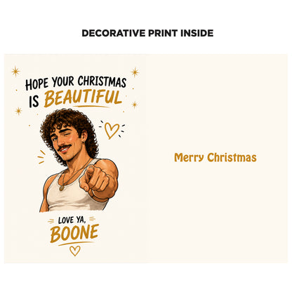Benson Boone Novelty Christmas Card
