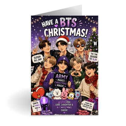 BTS Novelty Christmas Card