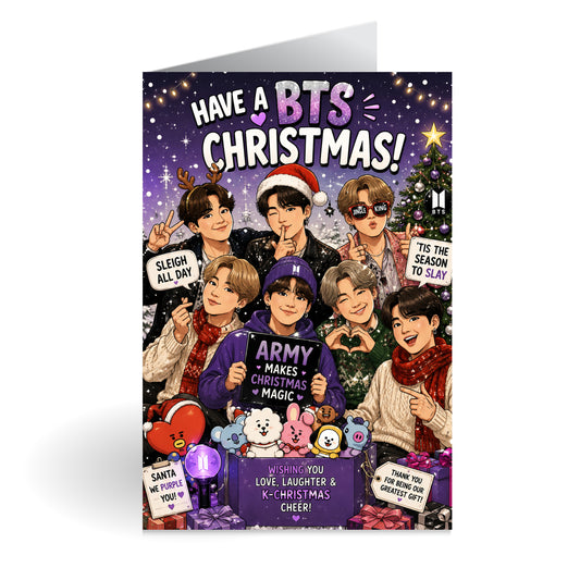 BTS Novelty Christmas Card