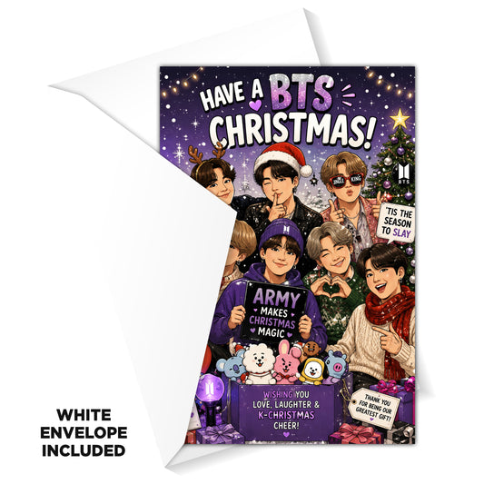 BTS Novelty Christmas Card