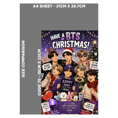BTS Novelty Christmas Card