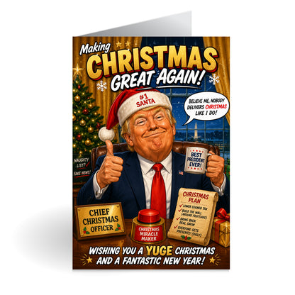 Donald Trump Novelty Christmas Card