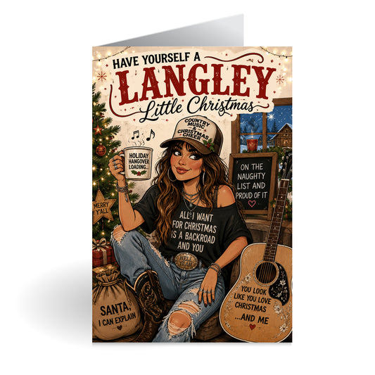 Ella Langley Novelty Christmas Card