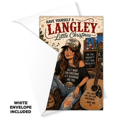 Ella Langley Novelty Christmas Card