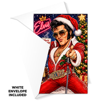 Elvis Novelty Christmas Card