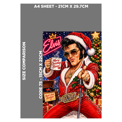 Elvis Novelty Christmas Card