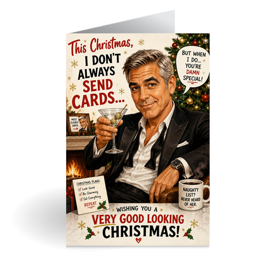 George Clooney Christmas Card