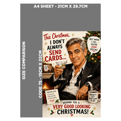 George Clooney Christmas Card