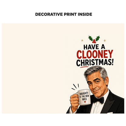George Clooney Christmas Card