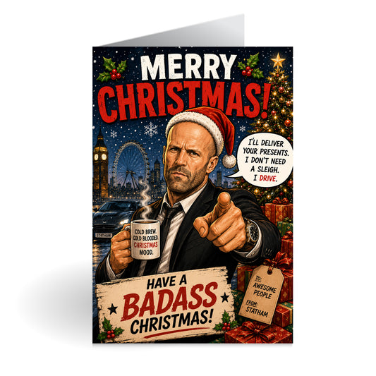 Jason Statham Christmas Card