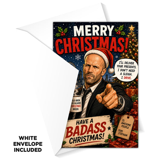 Jason Statham Christmas Card