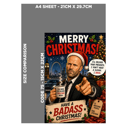Jason Statham Christmas Card