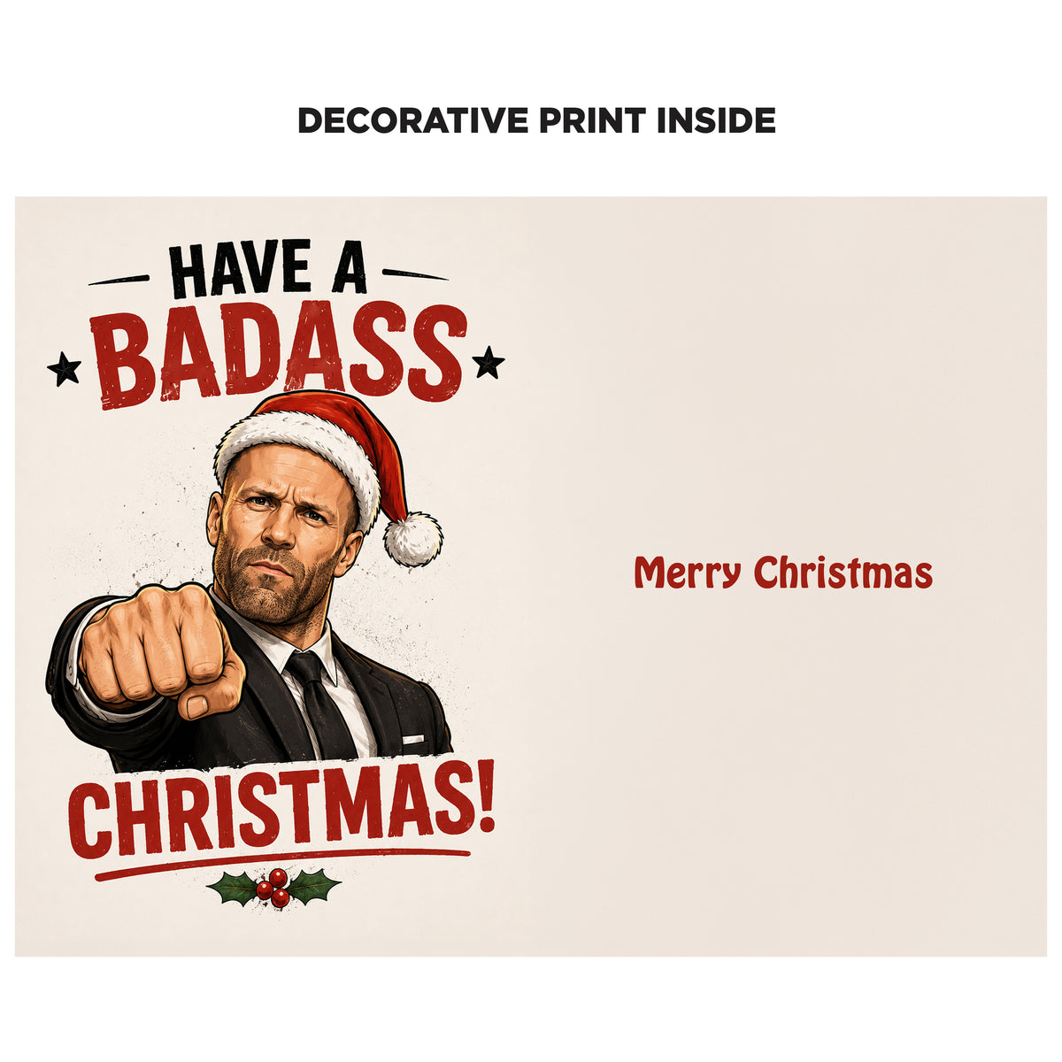 Jason Statham Christmas Card