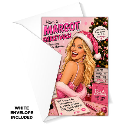 Margot Robbie Christmas Card