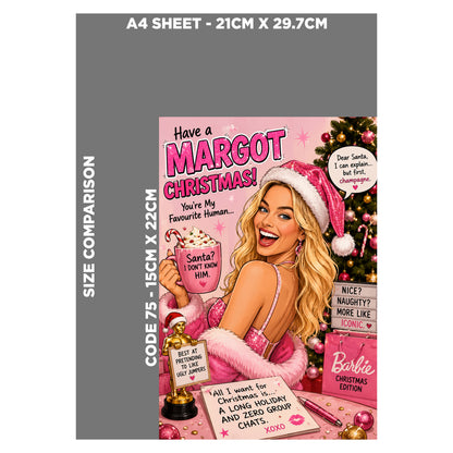Margot Robbie Christmas Card