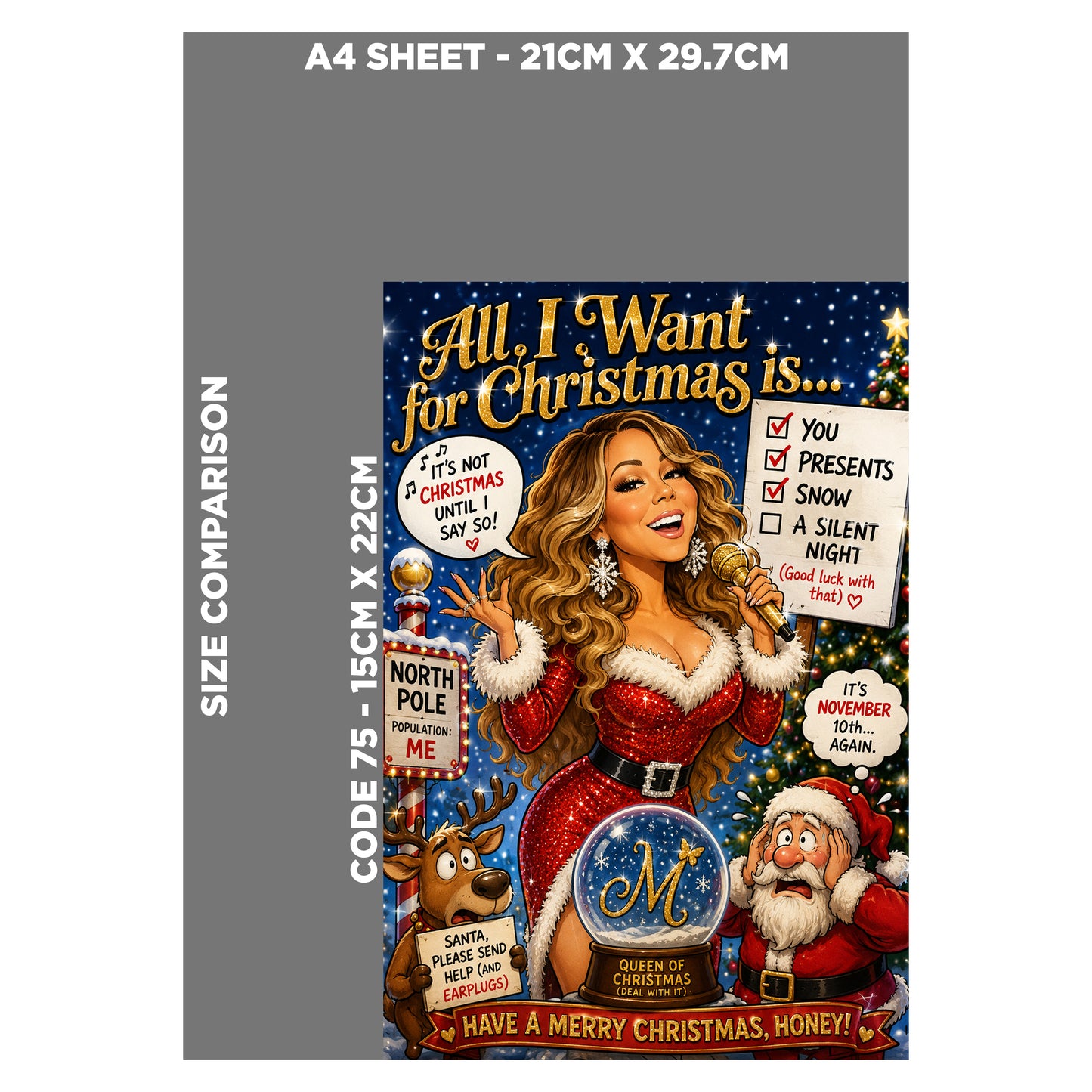 Mariah Carey Christmas Card