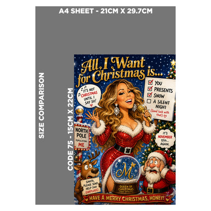 Mariah Carey Christmas Card