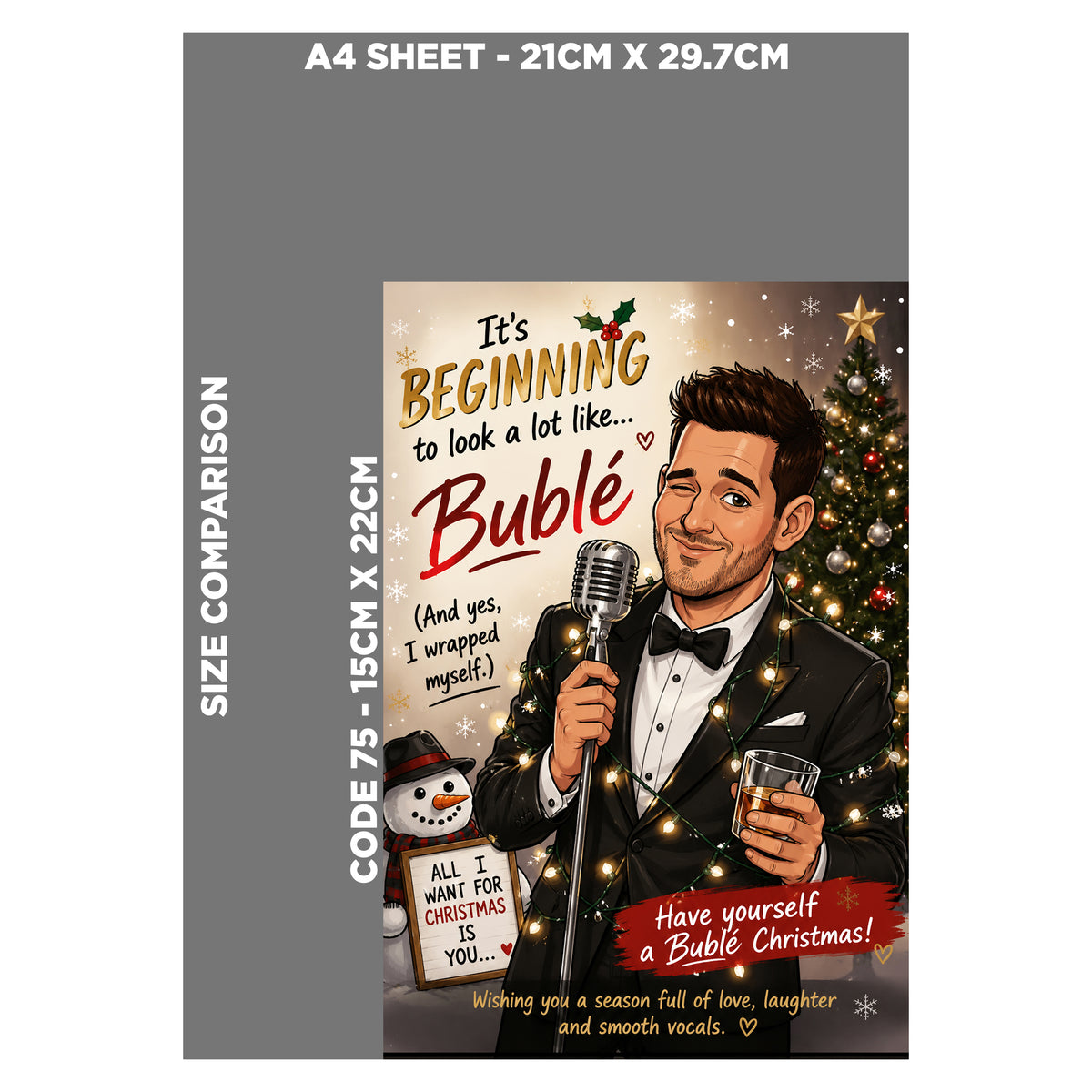 Michael Buble Christmas Card