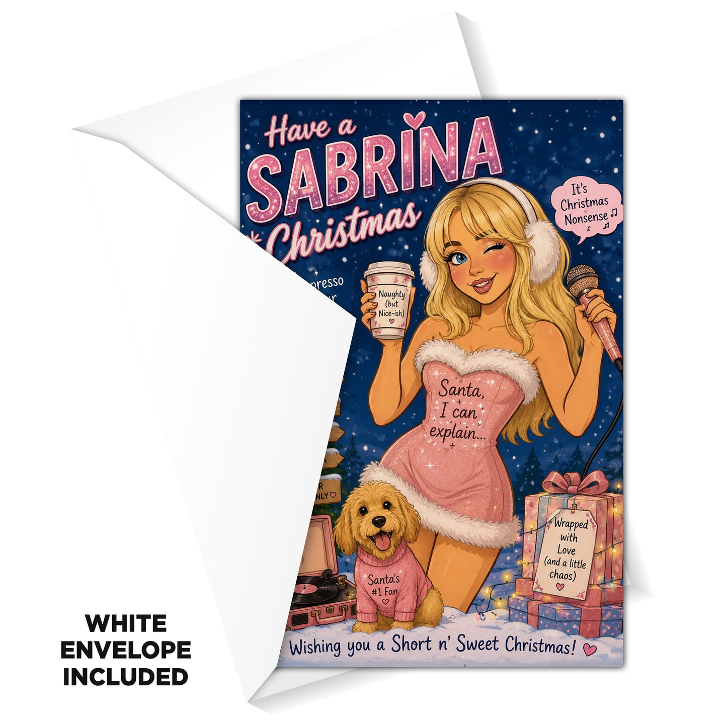 Sabrina Carpenter Christmas Card