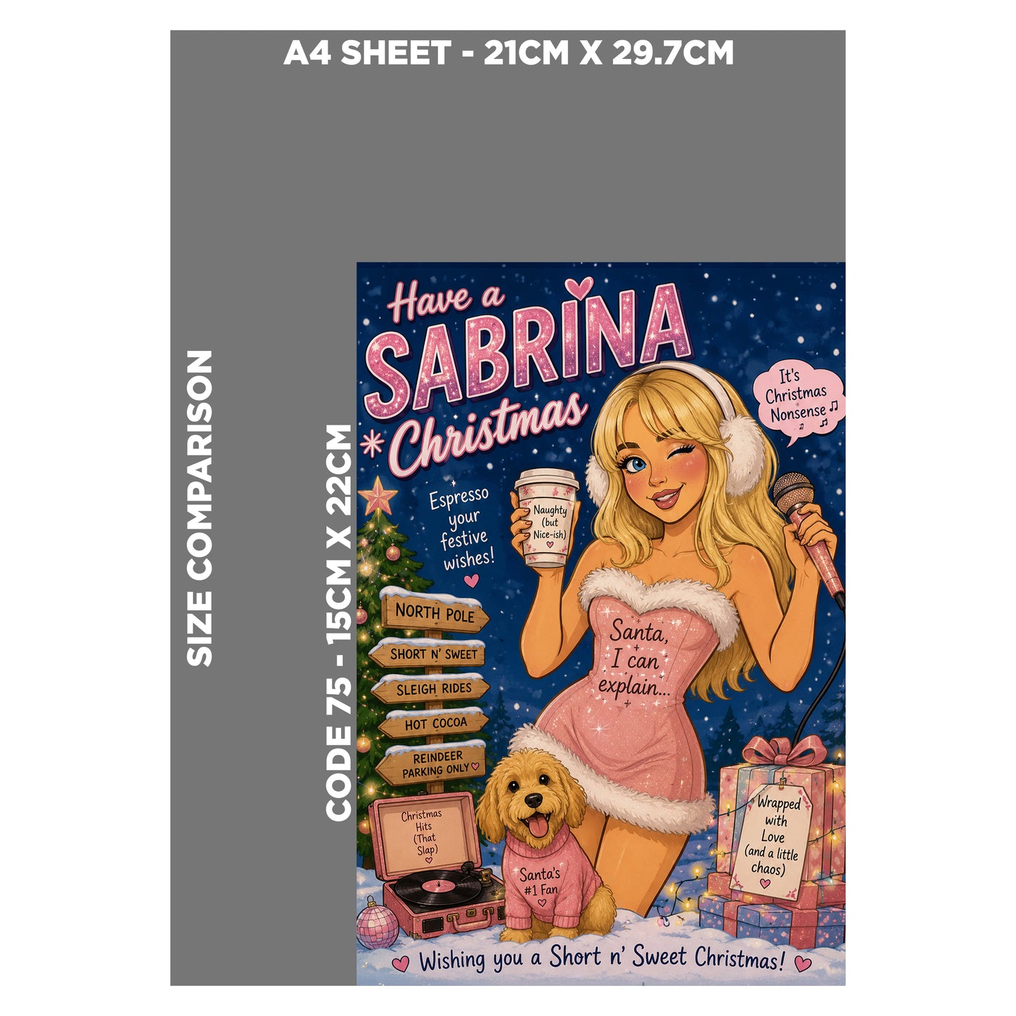 Sabrina Carpenter Christmas Card