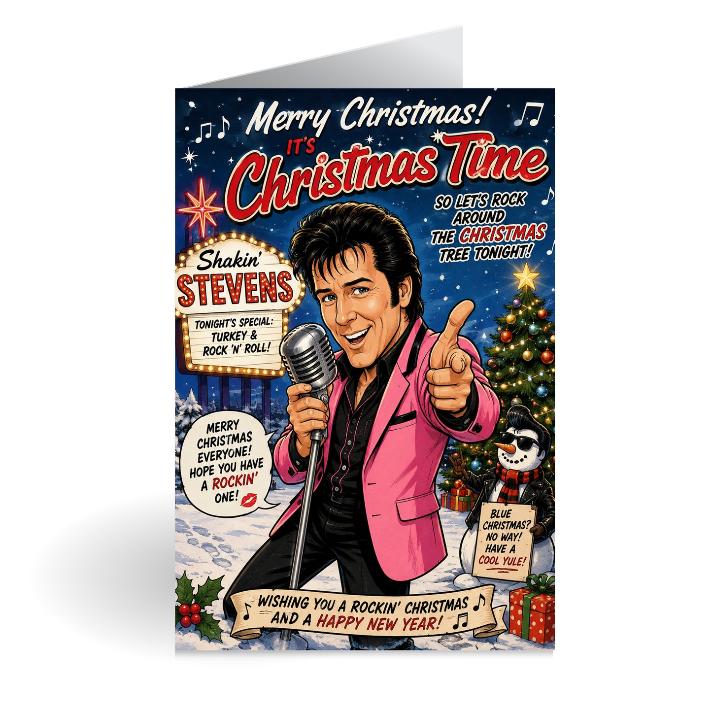 Shakin Stevens Christmas Card